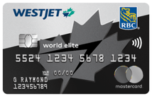 WestJet RBC World Elite Mastercard card